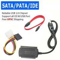 Sata/Sata/Ide ไดรฟ์เพื่อ Usb 2.0สายแปลงอะแดปเตอร์สำหรับแผ่นฮาร์ดไดรฟ์ Hdd 2.5 "3.5" ปลั๊กแอนด์เพลย์การส่งข้อมูลความเร็วสูง