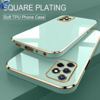 Luxury Square Plating Case For Samsung Galaxy J2 J7 J4 J6 Plus Prime A13 4G 5G A53 A73 A33 A03S A10 A01 A23 Soft TPU Cover