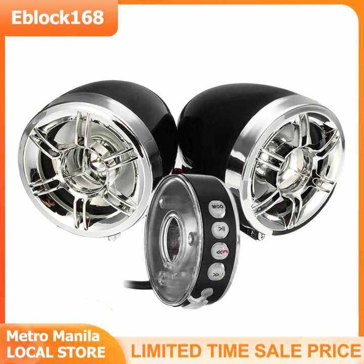 Motorcycle Audio Sound System Stereo Speaker Waterproof Motorbike