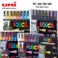 Uni Posca ปากกามาร์กเกอร์สีกราฟฟิตี3M PC-1M 5เมตรอุปกรณ์ศิลปะปากกาเคมีอุปกรณ์สำนักงานเครื่องเขียนนักเรียนป๊อปปากกาสำหรับโปสเตอร์