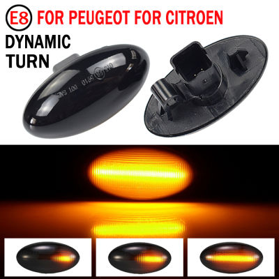 LED Side Marker Light Repeater โคมไฟสำหรับ Peugeot 206 107 307 407 Partner Citroen Expert Citroen Berlingo Xsara Elysee Jumpy C3 C5