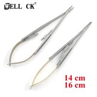 Straight/Curved Castroviejo Needle Holders With Lock Needle Holding Forceps 14Cm/16Cm Microsurgery Instruments Dental Forcep