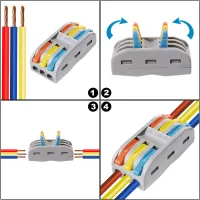 10Pcs Wire New SPL-5 Cable Block Clamp Terminal Electrical SPL-2 Line