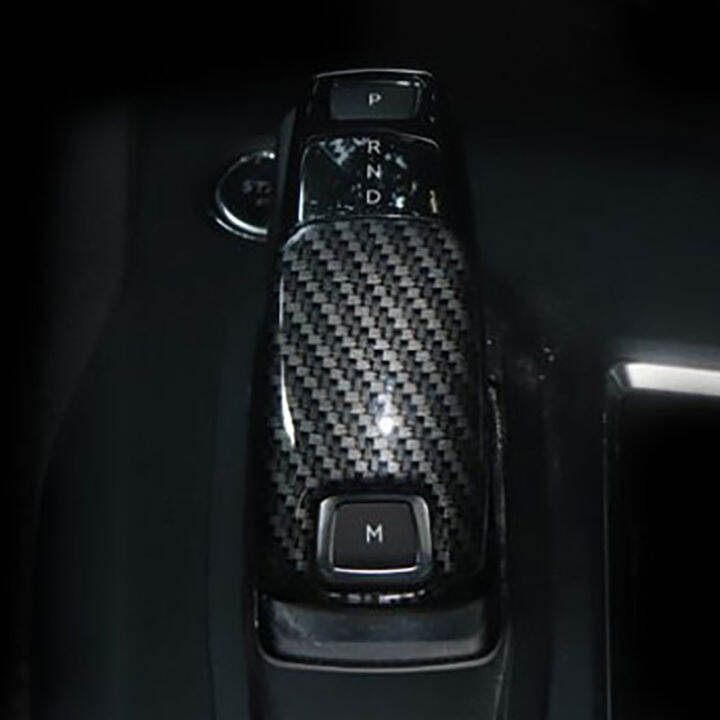 carbon-fiber-car-gear-shift-knob-gear-head-cover-stickers-trim-frame-accessories-for-3008-gt-4008-5008-2017-2019