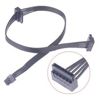 Mini 6 Pin 1 to 2 SATA Adapter Hard Disk Expansion Cable Power Supply Cable 6 Pin SATA Power Extension Hard Drive Cable for DELL