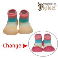 รองเท้าเด็กวัยหัดเดิน รองเท้าเด็กชาย รองเท้าเด็กผู้หญิง Bigtoes - Chameleon ลาย Rainbow รองเท้าเปลี่ยนสีได้ เมื่อโดนแสงแดด (UV)