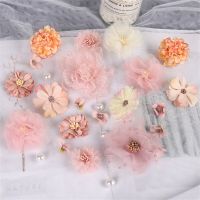 1 Bag Artificial Flower Head Leaves Home Decor Wedding Flower Wall Decoration DIY Hair Accessories Corsage Craft Bead Kit Floral