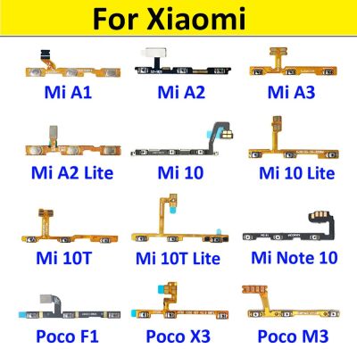 ปุ่มเปิดปิดปุ่มปรับระดับเสียงด้านข้าง Key Flex เหมาะสำหรับ A1 Xiaomi Mi A2 Lite A3 Mi 9 10 10T 11 Lite Pro Mi Note 10 Pro Poco F1 M3 X3