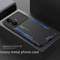 ฝาหลังโลหะสไตล์ใหม่สำหรับ Realme GT Neo 5 SE Neo5 GT3ด้านเคสมือถือกันกระแทกสำหรับ Realmi Neo 5 S E ฝาครอบกันลื่น