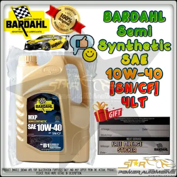 Bardahl MXP Semi Synthetic 10w40 Engine Oil SAE 10W-40 API SP/CF