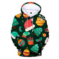 3D Christmas Hoodies Sweatshirts Men Women Unisex Tops Fashion Autumn Kids Hooded Casual Boys Girls Pullovers Clothes