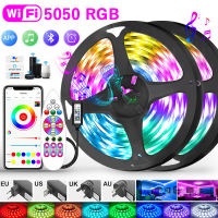 WiFi LED Strip Lights 5050 RGB Bluetooth Phone APP Control 2835 RGB led Luces Diode Flexible Ribbon Tape Wall Bedroom 5m 10m 15m