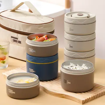 All In One Stackable Bento Lunch Box Leak-proof Microwave Safe & BPA Free