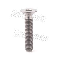 ไทเทเนียม Ti M6 X 10 15 20 25 30 35มิลลิเมตรอัลเลนที่สำคัญแบน Countersunk หัวดิสก์เบรกสกรูไทเทเนียมสายฟ้าสำหรับจักรยานรถยนต์