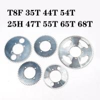 เฟืองโซ่หลัง25H 47T 55T 65T 68T T8F 35T 44T 54T ฟัน29/34/54MM สำหรับ49CC 47CC รถ ATV มินิกระเป๋าจักรยานเจาะดิน