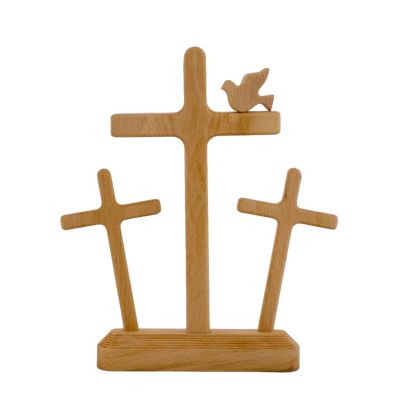 Dekorasi patung salib Paskah Musim Semi adegan kebangkitan Paskah untuk dekorasi rumah Paskah 2023