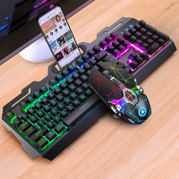 GX2แบบมีสาย Combo 104คีย์คีย์บอร์ดและเมาส์แบบกลไกเปลี่ยนได้กันน้ำ RGB Backlit Keyboard Mouse Set สำหรับเดสก์ท็อปแล็ปท็อป