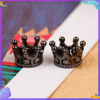 ? JCTTTY ? 2pcs 1:12 dollhouse Miniature MINI METAL Crown รุ่นของเล่นตุ๊กตาอุปกรณ์เสริม