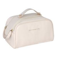 High-end MUJI XULIS new double zipper large-capacity cosmetic bag ins high-end portable portable travel storage toiletry bag