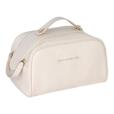 High-end MUJI XULIS new double zipper large-capacity cosmetic bag ins high-end portable portable travel storage toiletry bag