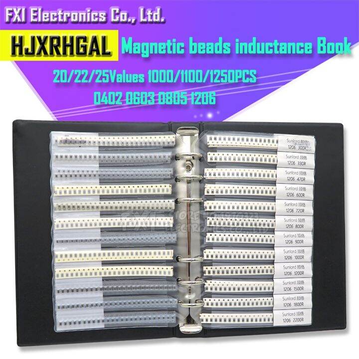 0402 0603 0805 1206 Ferrite Bead inductance Sample Book SMD
