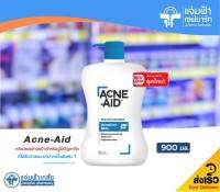 [ขนาดใหญ่] Acne-Aid Gentle Cleanser แอคเน่-เอด เจนเทิล คลีนเซอร์ 900 มล. (สีฟ้า) ผลิตภัณฑ์ทำความสะอาดผิวหน้าและผิวกาย สำหรับผิวแห้ง ผิวผสม [Exp.05/11/24]