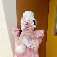 [COD] T pet sling lace dress Pomeranian vip bichon Yorkshire puppies cat summer dog clothes thin