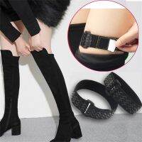 Women Adjustable Adhesive Tape Shoelaces For Boots Belt Strap Elastic Shoe Laces Lock Holding Loose Boot Belt Shoes Accessories