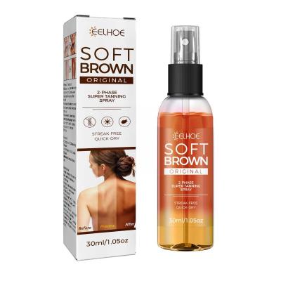 30ML Natural Self Tanning Spray Long Lasting Instant Mousse Make Autobronzante Tan Care Skin Summer Skin Foundation Bronzer W8Q3 ~