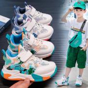 Giày Bóng Rổ Bé Trai Giày Lưới Thoáng Khí Mùa Thu Cho Trẻ Em Giày Học Sinh