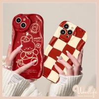 เคสลายตารางสวยสำหรับ Realme C11 C15 C17 C21Y C20 C20A C11 C25Y C31 C35 C25 C12 C25s 7i Narzo 20 30A 50A C21ขอบโค้งมนลายการ์ตูน jubilant กรอบลายตารางสีขาวสีแดงเรียบง่ายลายกระต่าย