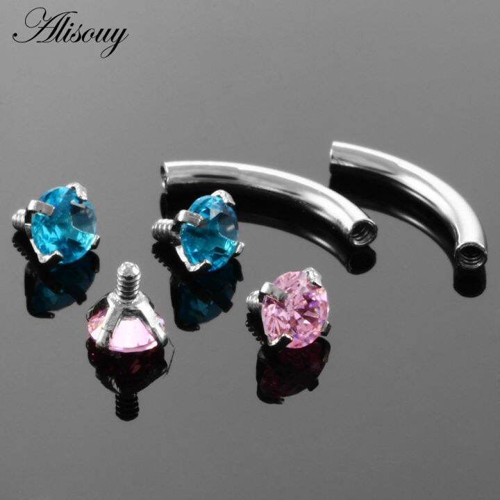 alisouy-1pc-316l-stainless-steel-eyebrow-barbell-piercing-earrings-cubic-zirconia-helix-ring-labret-lip-piercing-eyebrow-jewelry