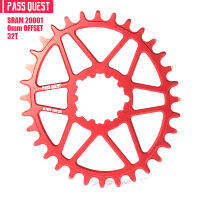 ผ่านเควส GXP 0มิลลิเมตรชดเชยจักรยาน Chainring รูปไข่30 32 34 36 38 40 42ครั้งจักรยาน Chainwheel สำหรับ Sram NX XX1 XO แผ่นเดียวถาดชิ้นส่วน