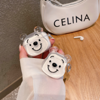 3D Bear Cat Case สำหรับ AirPods 1 2 3 Pro Pro2 Lenovo LP40 OPPO Enco Air2 Baseus W04 Lollipods Xiaomi Air2se Redmi Buds 3 กรณี-Chenjin598