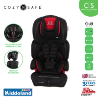 COZY  N SAFE Logan Car Seat - Black/Red คาร์ซีทเด็กโต แบร์นคุณภาพจากอังกฤษ