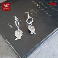 MT ต่างหูเงินแท้ ดีไซน์ ตุ้งติ้ง ปีกนกคู่ แบบห้อย ตะขอเกี่ยว Solid 925 Sterling Silver Earrings (se947) MT Jewelry มณีธารา