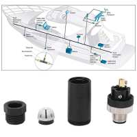 ‘；【。 Boat Installable Connector For NMEA 2000 Male Field  M12 5 Core IP67 Boat Accessories For Lowrance Simrad Navico Garmin Networks