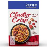 แซนนิทาเรี่ยม ธัญพืชอบกรอบ ผสม เบอร์รี 475 กรัม Sanitarium Cluster Crisp Triple Berry Cereal 475 g.