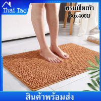 Thai Tao พรมเช็ดเท้า พรมเช็ดเท้านาโน พรมตัวหนอน 60x40ซม กันลื่นดักฝุ่นซับน้ำได้