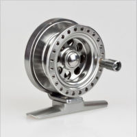 Aluminum Alloy Winter Ice Fishing Flying Reel Metal Raft Wheel 50mm Outdoor Fishing Tackle Accessories