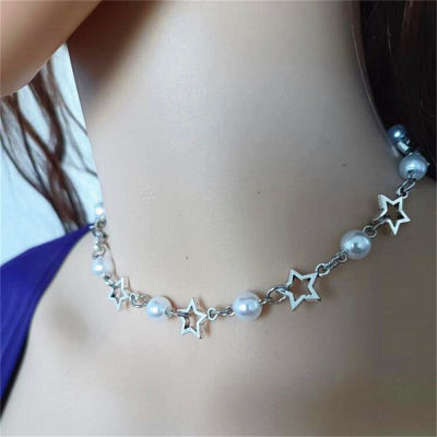 Stylish Necklaces Fashionable Choker Necklace Hollow Star Pendant Necklace Women Fashion Jewelry Y2K Necklace