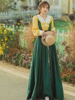 【CW】 2022 Fashion Suspender Skirt Lace-Up Waited Pleated Overalls Mori Jumpsuits