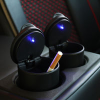 Car Ashtray with LED Light Ash Tray Container e Ash Cylinder e Cup Holder LED Colorful Ashtray