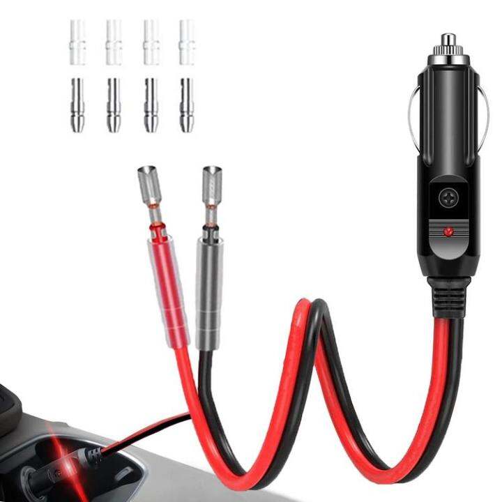 car-lighter-cable-12v-24v-plug-cable-16awg-with-led-indicator-light-copper-lighter-cord-overload-protection-car-adapter-automotive-accessories-with-15a-fuse-for-atvs-workable