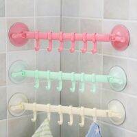 【CC】 Wall-mounted Hooks Cup 6 Adhesive Nail-free Seamless Rack Hanger Shelves