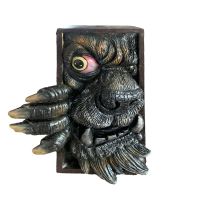 2 Horror Monsters Peeping Bookends Bookshelf Resin Bookends Bookstand Sculpture Collectingalbums Bookshelf Home Decoration