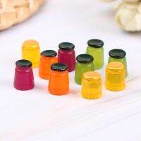 【CW】 10PcsSimulation Food Fruit Strawberry Jam Honey Sauce BottleMini FoodDollhouse KitchenDollhouse Miniature