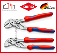 KNIPEX คีมประแจ ตัวชุบโครม ด้ามหนา (Pliers Wrench) No.86 05 180 (7 นิ้ว)