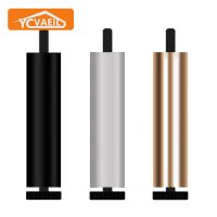 4pcs Furniture Legs Metal 6-30cm Black Aluminum Alloy Adjustable Leg for Washing Machine Cabinet TV Stands Sofa Replacement Feet Furniture Protectors