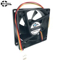 Computer Cooling Fan 80mm 12V SXDOOL SXD8025S12M 80x80x25mm DC Brushless Cooler 0.25A(rated 0.35A) 3P Server Inverter PC Case